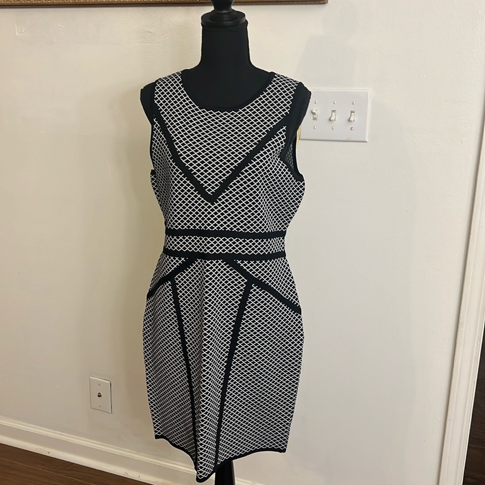 NWT Catherine Malandrino Designer Spandex Dress, Sz. Large.